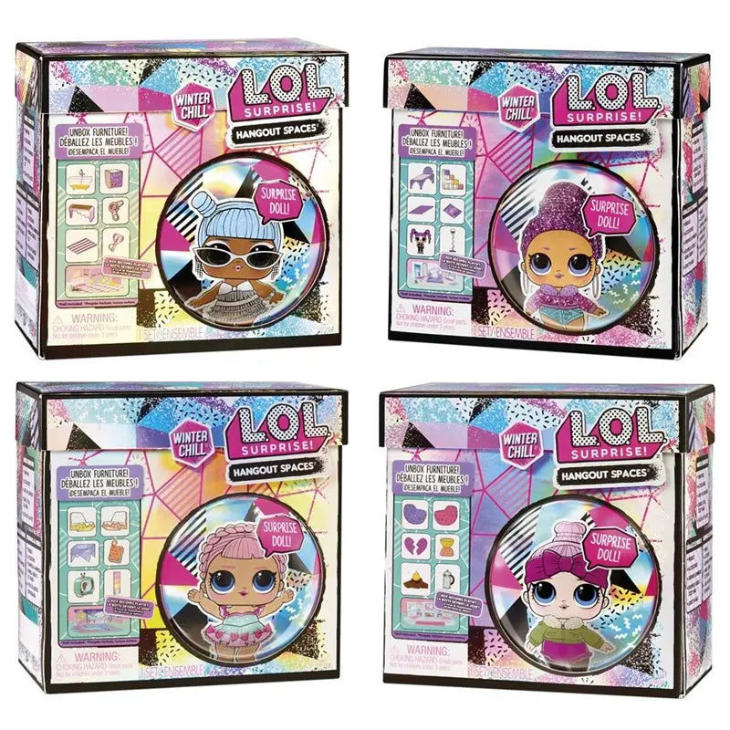 L.O.L. Surprise Docka Winter Chill Hangouts + Scen & Möbelset 10+ Överraskningar